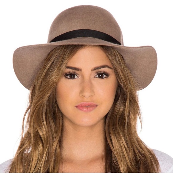 Scotch & Soda Accessories - Madison Scotch Tan Brown Wool Wide Brim Hat